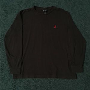 Black polo Ralph Lauren long sleeve tee